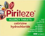 Piriteze Allergy Tablets Pack of 30