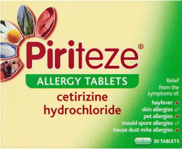 Piriteze Allergy Tablets Pack of 30