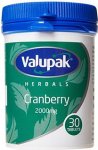 Valupak Cranberry 2000mg Pack of 30