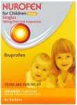 Nurofen For Children Orange Flavoured Sachets 5ml Pack of 8