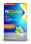 Niquitin 4mg Chewing Gum Freshmint Pack of 96
