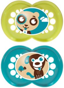 Mam Original Soother 6+m Green/Turq Pack of 2
