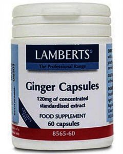 Lamberts Ginger Capsules 120mg Pack of 60