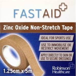 Fastaid Zinc Oxide Tape 1.25cm x 5m