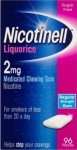 Nicotinell 2mg Chewing Gum Liquorice Pack of 96