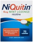 Niquitin 4mg Lozenges Mint Pack of 72