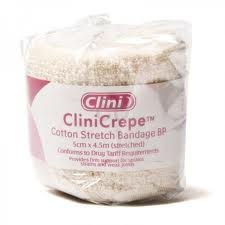 Clinicrepe Cotton Stretch Bandage 7.5cm x 4.5m