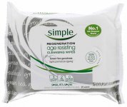 Simple Regeneration Age Resisting Cleansing Wipes Pack of 25