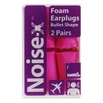 Noise-x Earplugs Foam Bullet 2 Pairs
