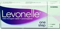 Levonelle One Step 'The Morning After Pill' Pack of 1