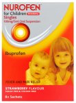 Nurofen For Children Sachets Strawberry 5ml Pack of 8