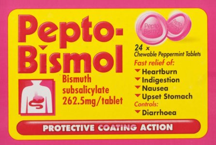 dogs and pepto bismol chewables