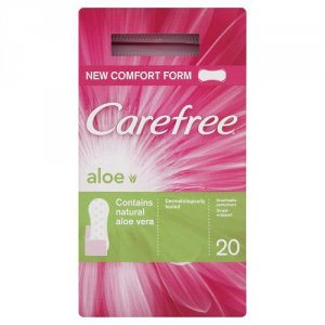 Carefree Panty Liners Breathable Aloe Pack of 20
