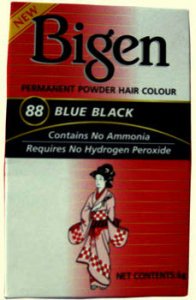 Bigen Permanent Powder Hair Colour Blue Black 88
