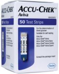 Accu Chek Aviva Glucose Test Strips Pack of 50