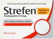Strepsils Strefen Lozenges Honey & Lemon Pack of 16