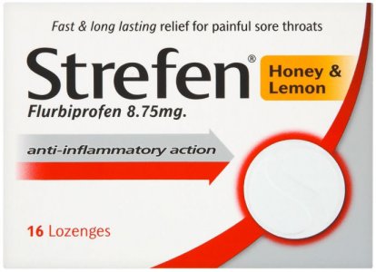 Strepsils Strefen Lozenges Honey & Lemon Pack of 16
