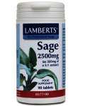 Lamberts Sage Tablets 2500mg Pack of 90