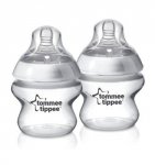 Tommee Tippee Closer To Nature Bottles 150ml 0m+ Slow Flow Pack of 2