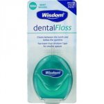 Wisdom Waxed Mint Flavoured Dental Floss 100m