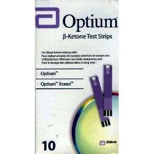 Optium Beta Ketone Test Strips Pack of 10