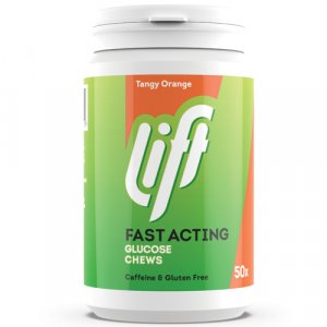 Lift Glucose Tablets Tangy Orange Pack of 50
