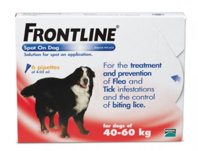 Frontline Spot On X Large Dog Pipettes Pack of 6