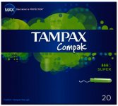 Tampax Compak Super Tampons Pack of 20