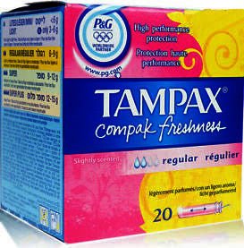 Tampax Compak Fresh Regular Tampons Pack of 20