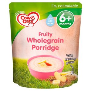 Cow and Gate Fruity Wholegrain Porridge from 6 Months 125g
