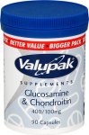 Valupak Glucosamine & Chondroitin Capsules 400/100mg Pack of 90