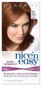 Clairol Nice n Easy No Ammonia 24 Wash Lightest Golden Red 93