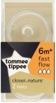 Tommee Tippee Closer to Nature Fast Flow Teats Pack of 2