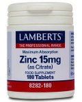 Lamberts Zinc Citrate Tablets 15mg Pack of 180