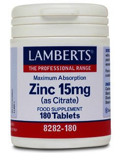 Lamberts Zinc Citrate Tablets 15mg Pack of 180