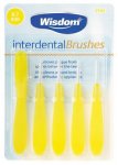 Wisdom Interdental Brushes 0.7mm Yellow Pack of 5