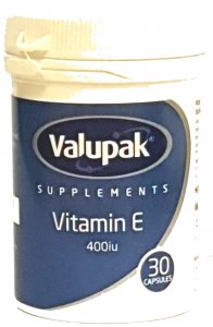Valupak Vitamin E 400iu Capsules Pack of 30