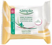Simple Kind To Skin + Radiance Brightening Wipes Pack of 25
