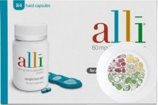 Alli Capsules 60mg (2 x Pack of 84) & The Health Portion Plate