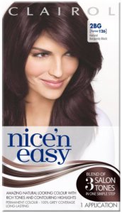 Clairol Nice n Easy Natural Burgundy Black 2BG (formerly 126)