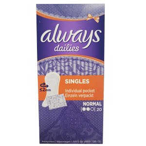Always Dailies Singles Normal Pack of 20