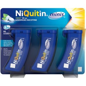 Niquitin Minis 1.5mg Mint Pack of 60