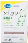 Scholl Softgrip Medium Support Thigh Length Natural Small