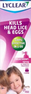 Lyclear Spray 100ml and Comb