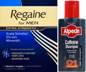 Regaine Men 60ml Lotion Alpecin Caffeine Shampoo C1 250ml