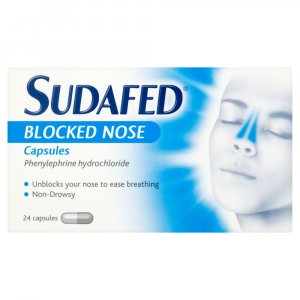 Sudafed Blocked Nose Capsules Pack of 24