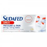Sudafed Sinus Pressure & Pain Tablets Pack of 24
