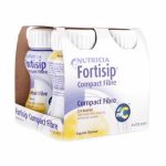 Fortisip Compact Fibre Vanilla 125ml Pack of 4