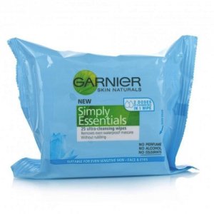 Garnier Skin Naturals Simply Essentials Cleansing Wipes Pack of 25