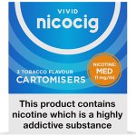 Nicocig Refills Medium Strength 11mg Tobacco Flavour Pack of 3